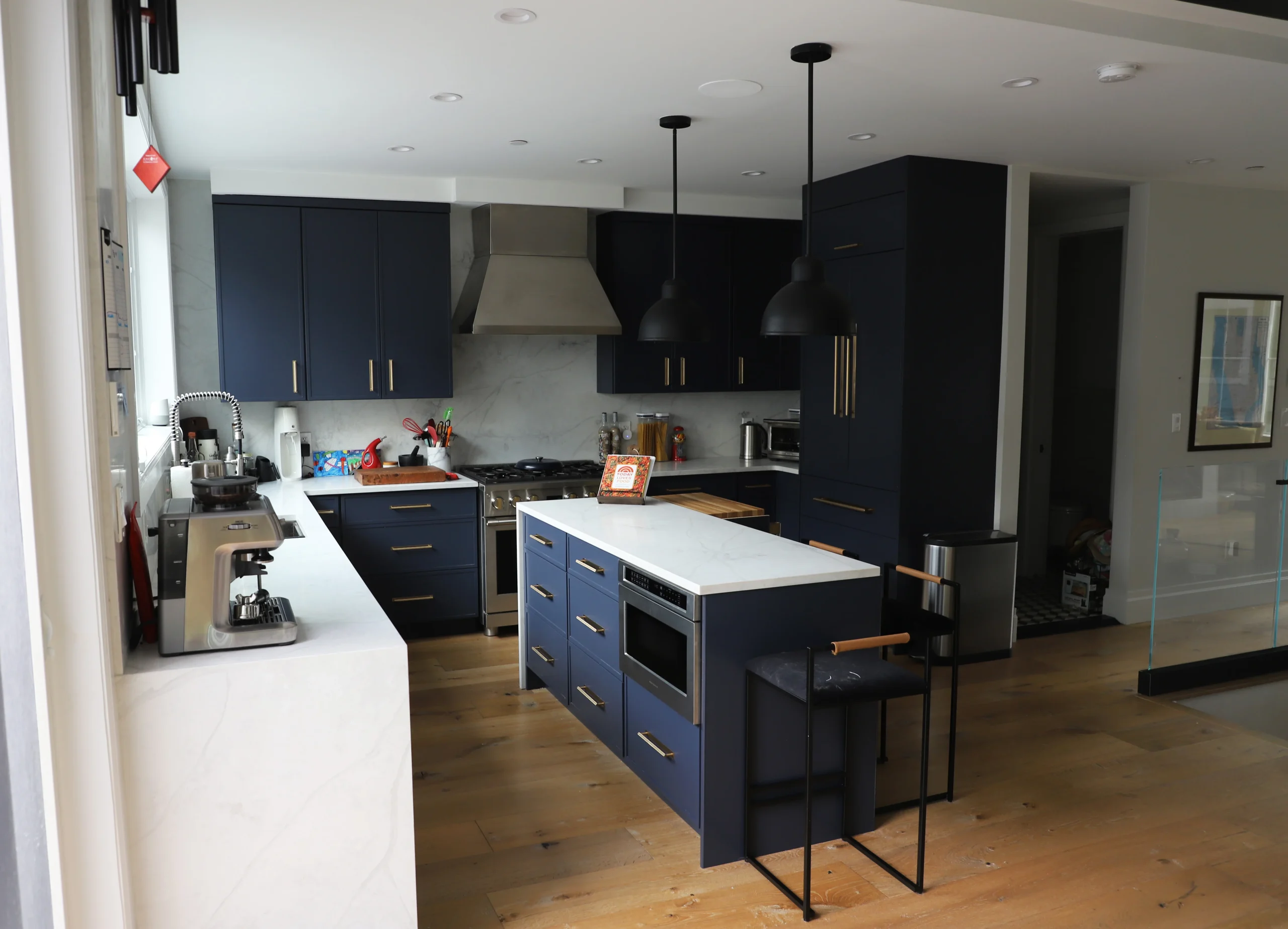 Crew working on a Brooklyn brownstone renovation